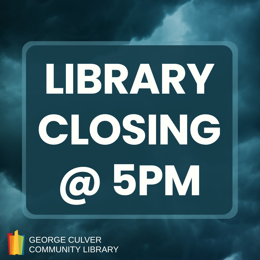 Library closing at 5:00pm on Tuesday, April 14